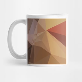 Antique Brass Brown Abstract Low Polygon Background Mug